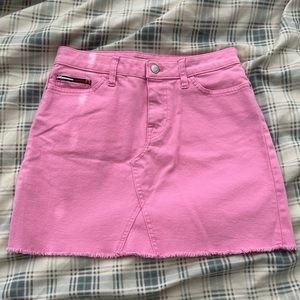 Tommy Hilfiger Barbie Pink Mini Denim Skirt